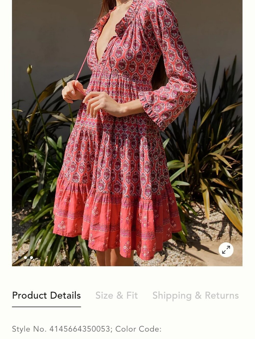 Ro's Garden Anthropologie Dress